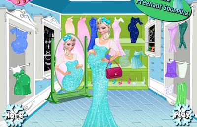 Elsa Pregnant Shopping