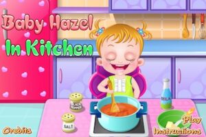 Baby Hazel In Kitchen