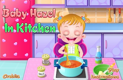 Baby Hazel In Kitchen