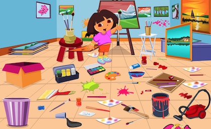 Dora Drawing Room Cleaning