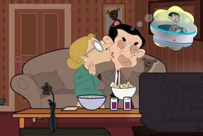 Mr Bean Kissing